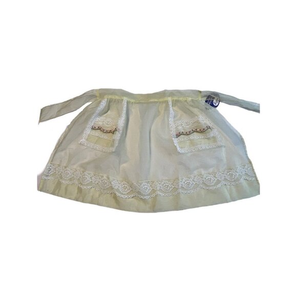 FAIRWOVEN Other - FEMENINE FLIRTY NWT *READ* Vintage Apron Organza SHEER YELLOW Dacron Fairwoven